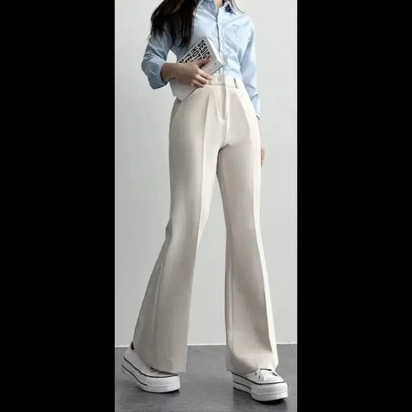 [BUNJANG] Ivory Bootcut Slacks (Size M) / 아이보리색 부츠컷 슬랙스 (M 사이즈)