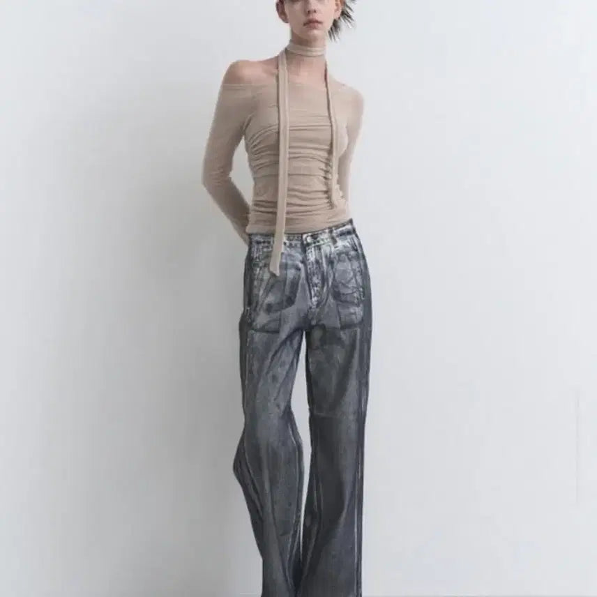 [BUNJANG] The Porta Washed Pants XS Size / 더포르타 워싱팬츠