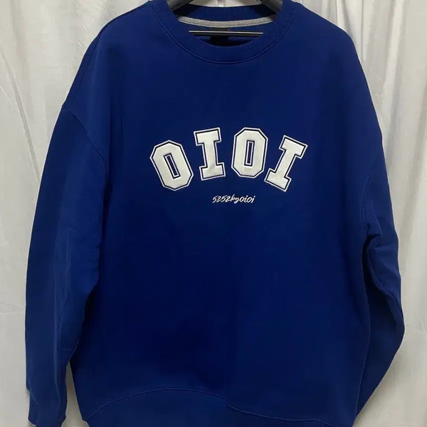 [BUNJANG] OIOI Fleece Sweatshirt Cobalt Blue XL / no.215 OIOI  기모맨투맨 코발트블루 xl 상태최상