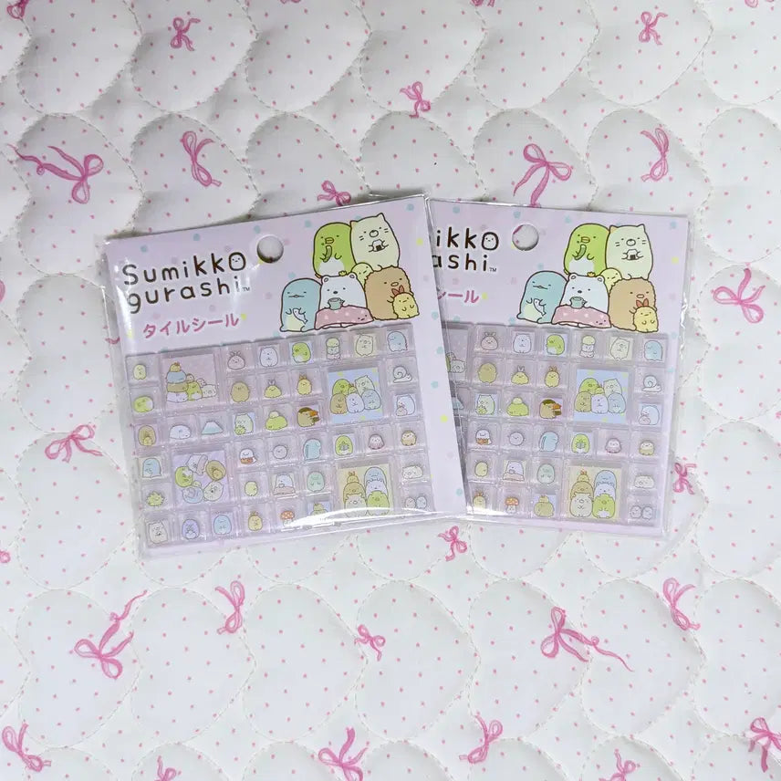 [BUNJANG] San-X Sumikko Gurashi Mini Tile Stickers / 일본 산엑스 스밋코구라시 미니 타일 스티커
