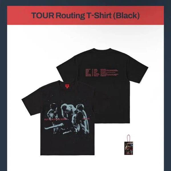 [BUNJANG] CORTIS 2026 Tour Routing T-shirt M Size / (현물 미개봉) CORTIS 코르티스 2026 투어 라우팅 티셔츠 M 사이즈 팝업
