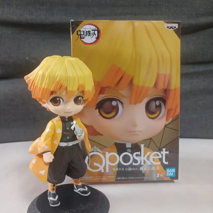 [BUNJANG] Demon Slayer Zenitsu Q Posket Figure (Unsealed) / (개봉)귀멸의 칼날 젠이츠 큐포스켓 피규어