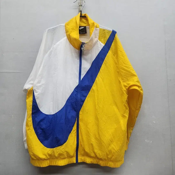[BUNJANG] Nike Big Swoosh Colorblock Woven Windbreaker Jacket (M/XL) / 나이키 빅스우시 컬러블록 우븐 바람막이 자켓 M(XL) 남여공용