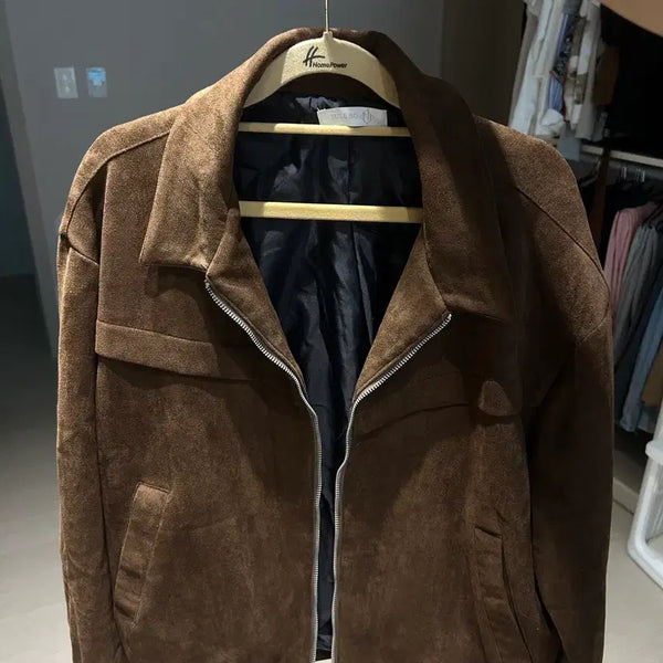 [BUNJANG] Suede Jacket / 스웨이드 자켓