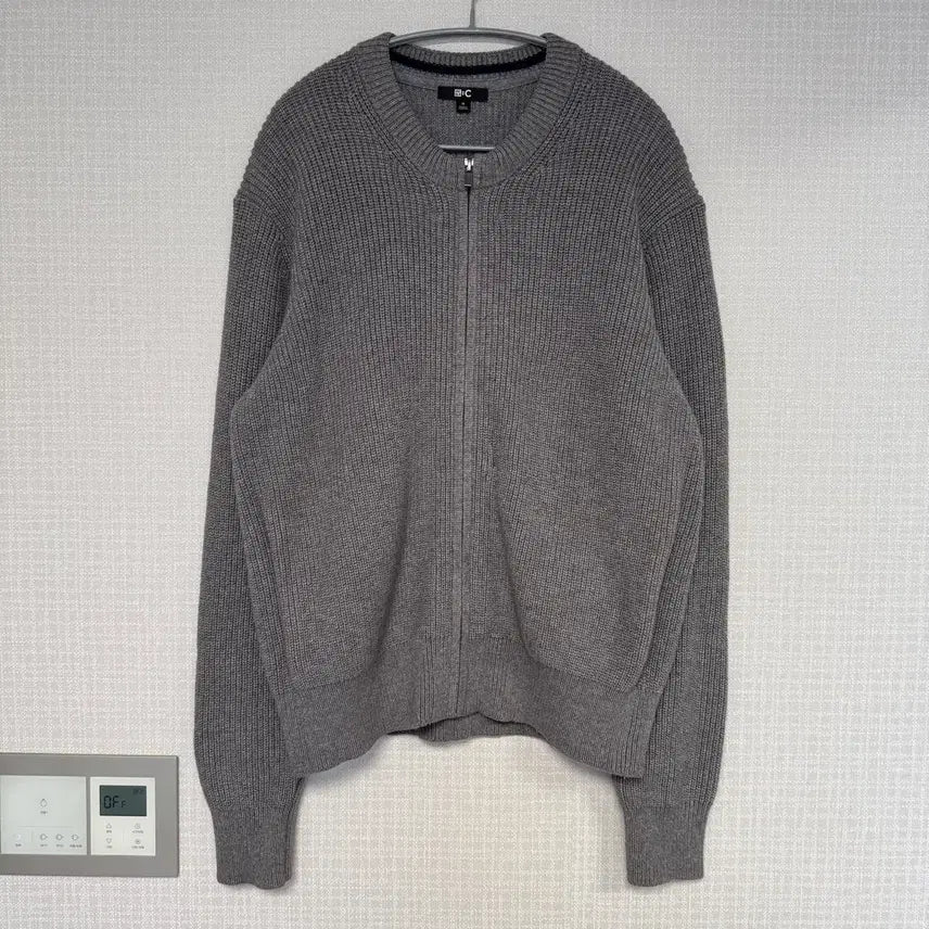 [BUNJANG] Uniqlo U Crew Neck Full Zip Cardigan Grey M / 유니클로C 크루넥풀집가디건 그레이 M