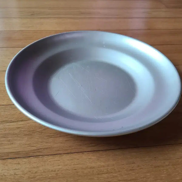 [BUNJANG] US Military Officer's Field Mess Plate 22.5cm Aluminum / 미군 오리지날 장교용 야전식기 접시  22.5cm