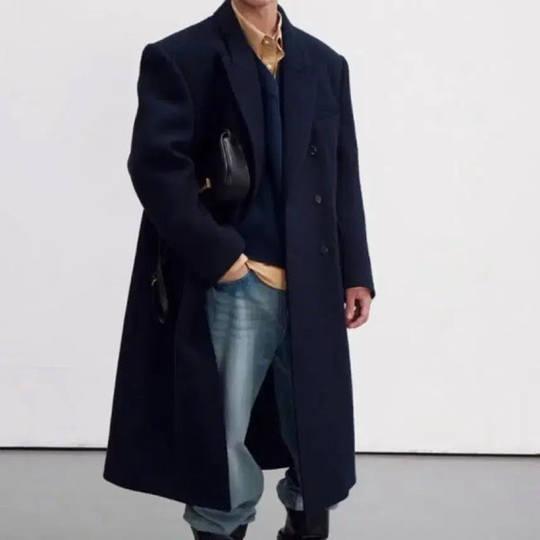 [BUNJANG] RECTO 23FW Roverfelt Coat Navy / (판매) S사이즈 렉토 23FW 로버펠트 코트 네이비