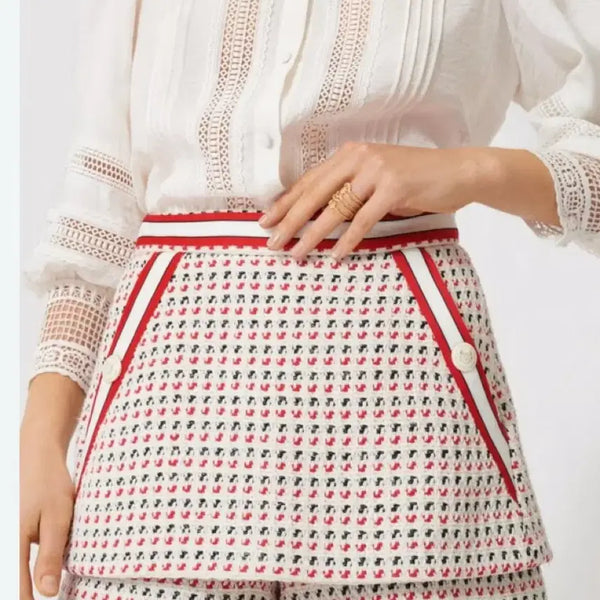 [BUNJANG] Maje Tweed Skirt Pants / 마쥬 트위드 팬츠