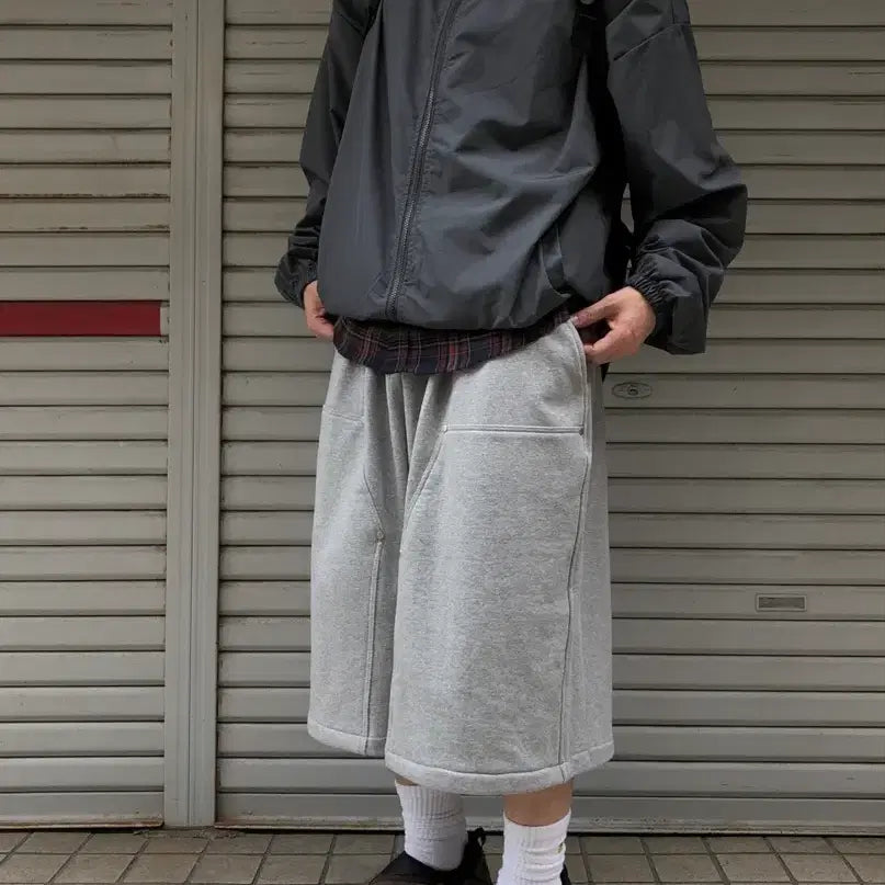 [BUNJANG] AWAYE Bermuda Pants Grey / 아와이 버뮤다 팬츠 그레이