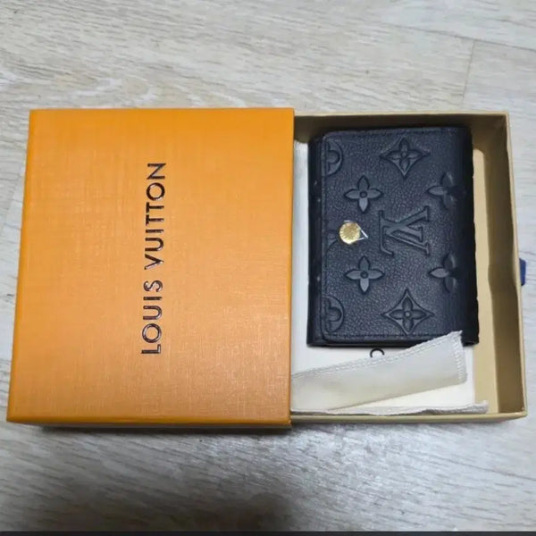 [BUNJANG] Louis Vuitton Monogram Card Holder Black / 루이비통 모노그램 카드 지갑 블랙