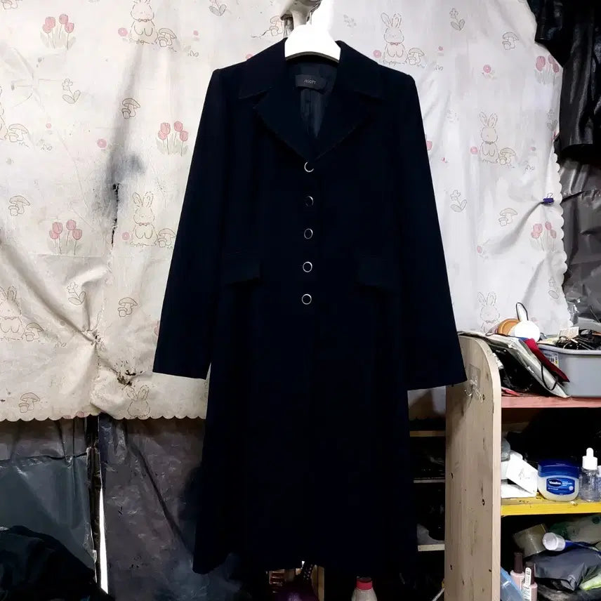 [BUNJANG] Jigott Navy Wool Blend Tailored Coat Dress / 지고트  코트/  원피스