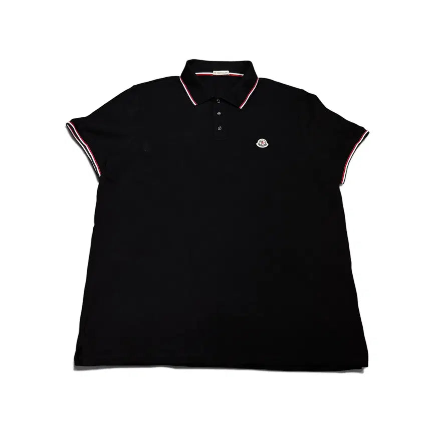 [BUNJANG] Moncler Black Logo PK Polo T-Shirt XL / XL 몽클레어 블랙 로고 PK 폴로 반팔 카라티