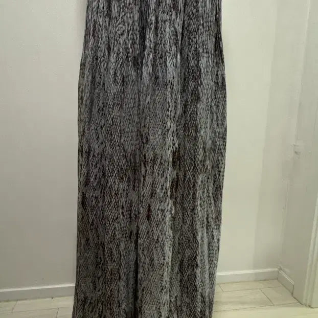[BUNJANG] Pattern Pleats Long Skirt / 패턴 플리츠 롱 스커트
