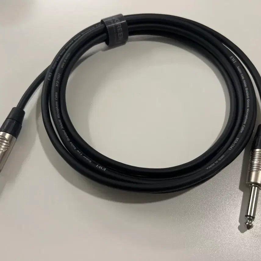 [BUNJANG] Junbalance REAN Handmade Instrument Cable 5m / [준밸런스] REAN 정품 단자 가성비 수제 기타 케이블 5m (55잭/악기선)