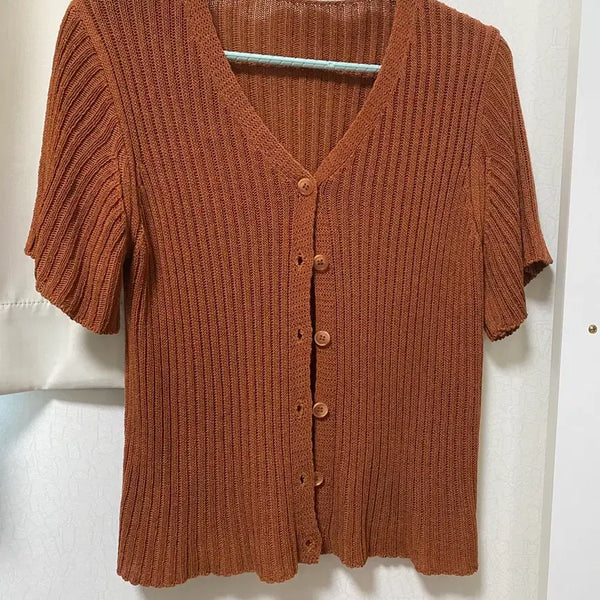 [BUNJANG] Short Sleeve Cardigan / 반팔 가디건