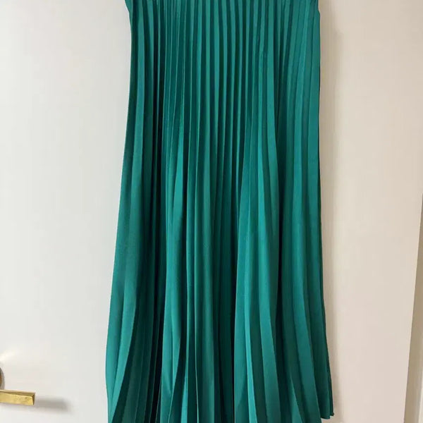 [BUNJANG] Zara Pleated Long Skirt (Green, Size S) / ZARA 자라 플리츠 롱스커트 S