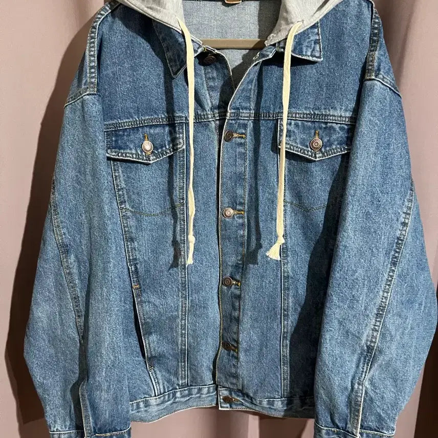 [BUNJANG] Men's Detachable Hoodie Denim Jacket XL / 남자 후드 탈부착 데님 청자켓 XL