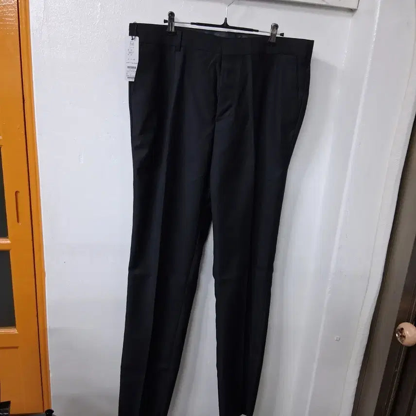 [BUNJANG] Li-o Men's Chunchu Trousers Black Polyester Rayon Blend Size 35 / 미사용 바지 리오 남성35 인치