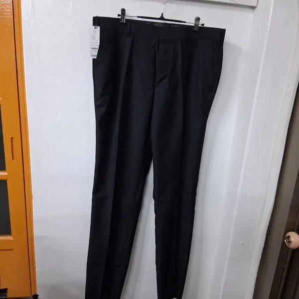[BUNJANG] Li-o Men's Chunchu Trousers Black Polyester Rayon Blend Size 35 / 미사용 바지 리오 남성35 인치