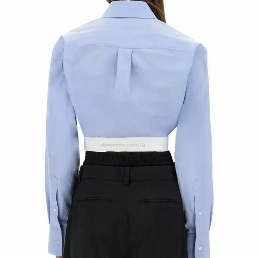 [BUNJANG] Alexander Wang Cropped Shirt - Size S / 알렉산더왕 크롭 셔츠 s