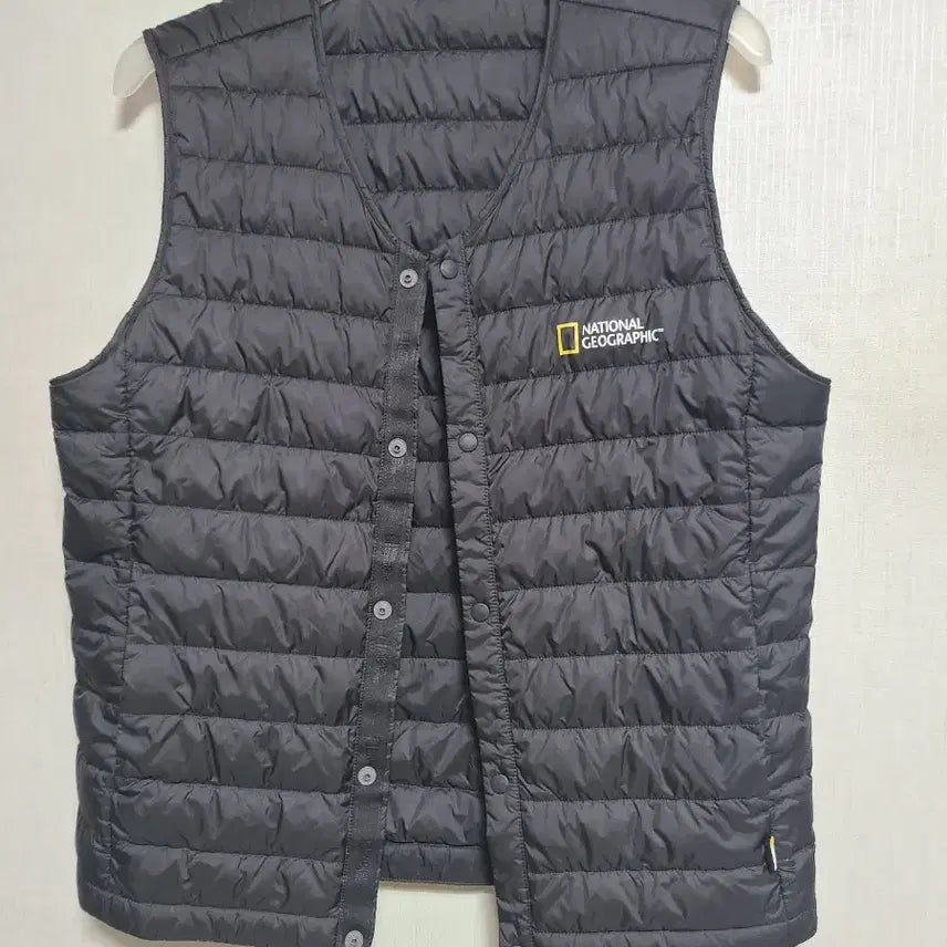 [BUNJANG] National Geographic Lightweight Padded Vest Black 95 / 내셔널지오그래픽 경량 패딩 조끼 블랙95