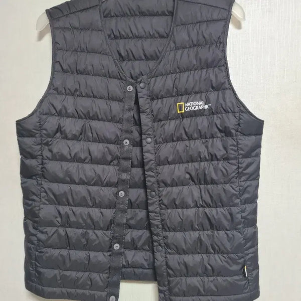 [BUNJANG] National Geographic Lightweight Padded Vest Black 95 / 내셔널지오그래픽 경량 패딩 조끼 블랙95