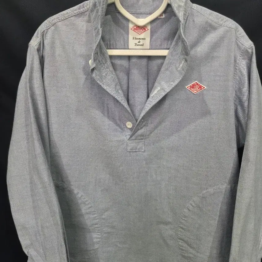 [BUNJANG] DANTON Round Collar Pullover Shirt / DANTON 라운드 칼라 풀오버 셔츠