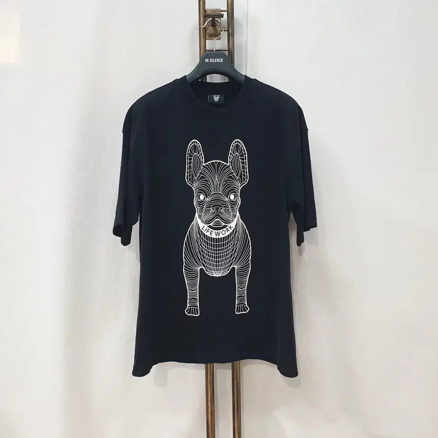 [BUNJANG] Life Work Big Dog Short Sleeve T-Shirt Size 100 (Slight Imperfection) / (JJ31020)라이프워크 빅라독 반팔 티셔츠 100 (살짝흠)