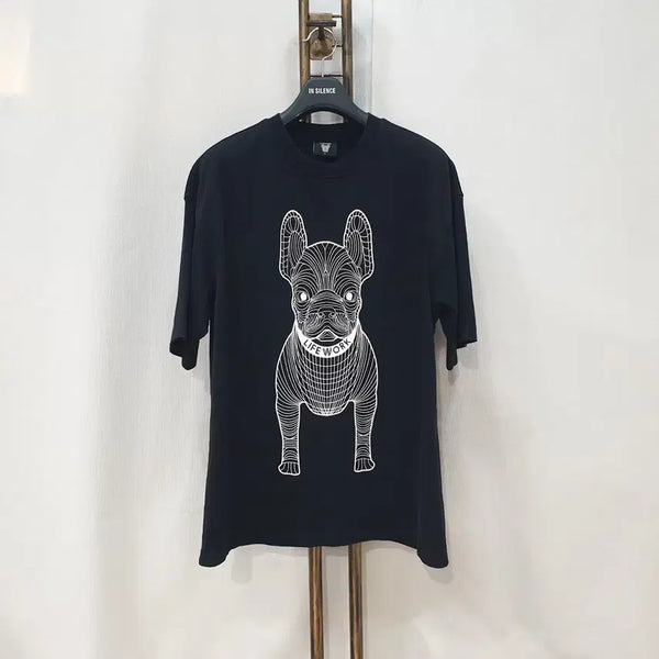 [BUNJANG] Life Work Big Dog Short Sleeve T-Shirt Size 100 (Slight Imperfection) / (JJ31020)라이프워크 빅라독 반팔 티셔츠 100 (살짝흠)