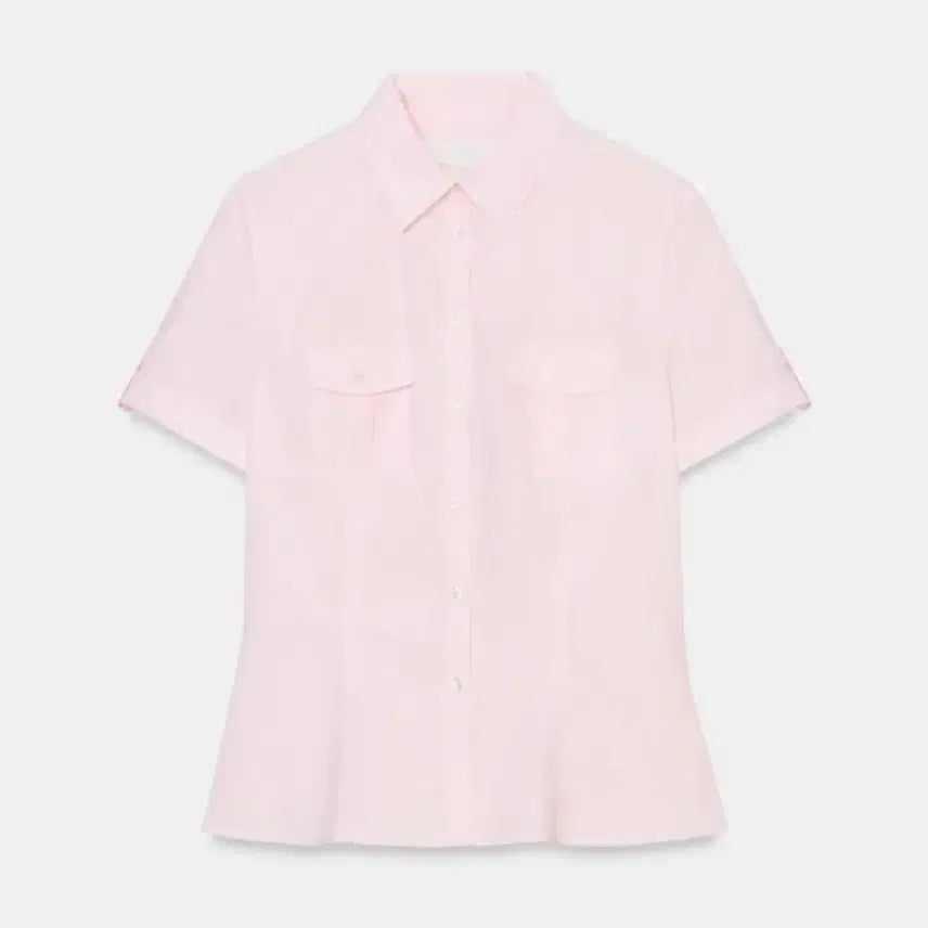 [BUNJANG] Zara Tailored Poplin Short Sleeve Shirt / 자라 테일러드 포플린 반팔 셔츠