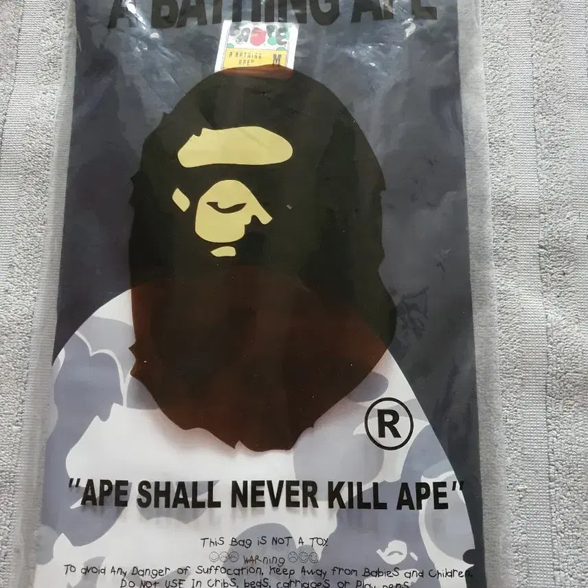 [BUNJANG] BAPE Short Sleeve T-Shirt Black M / 베이프 반팔티 블랙 m