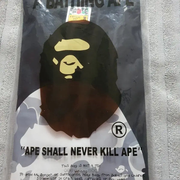 [BUNJANG] BAPE Short Sleeve T-Shirt Black M / 베이프 반팔티 블랙 m