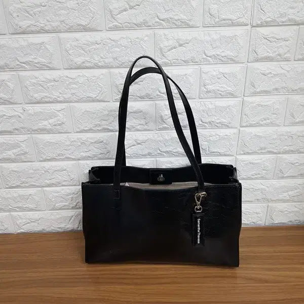 [BUNJANG] Samantha Thavasa Shopper Shoulder Bag (Cowhide) / 사만사타바사 쇼퍼백 숄더백 (소가죽소재)