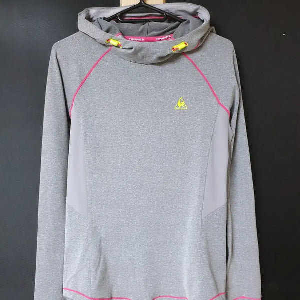[BUNJANG] Le Coq Sportif 55 Functional Fabric Hooded Sweatshirt Gray / 진짜만원 르꼬끄 55 기능성원단 후드맨투맨 그레이