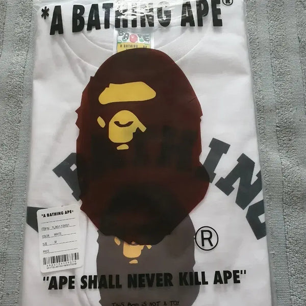[BUNJANG] BAPE Short Sleeve T-Shirt White M / 베이프 반팔 티셔츠 화이트m