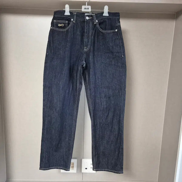 [BUNJANG] Men's Regular Straight P55 Raw Denim Pants PJTF5SZP551 / 32)남성 레귤러 스트레이트 P55 생지 데님팬츠 PJTF5SZP551