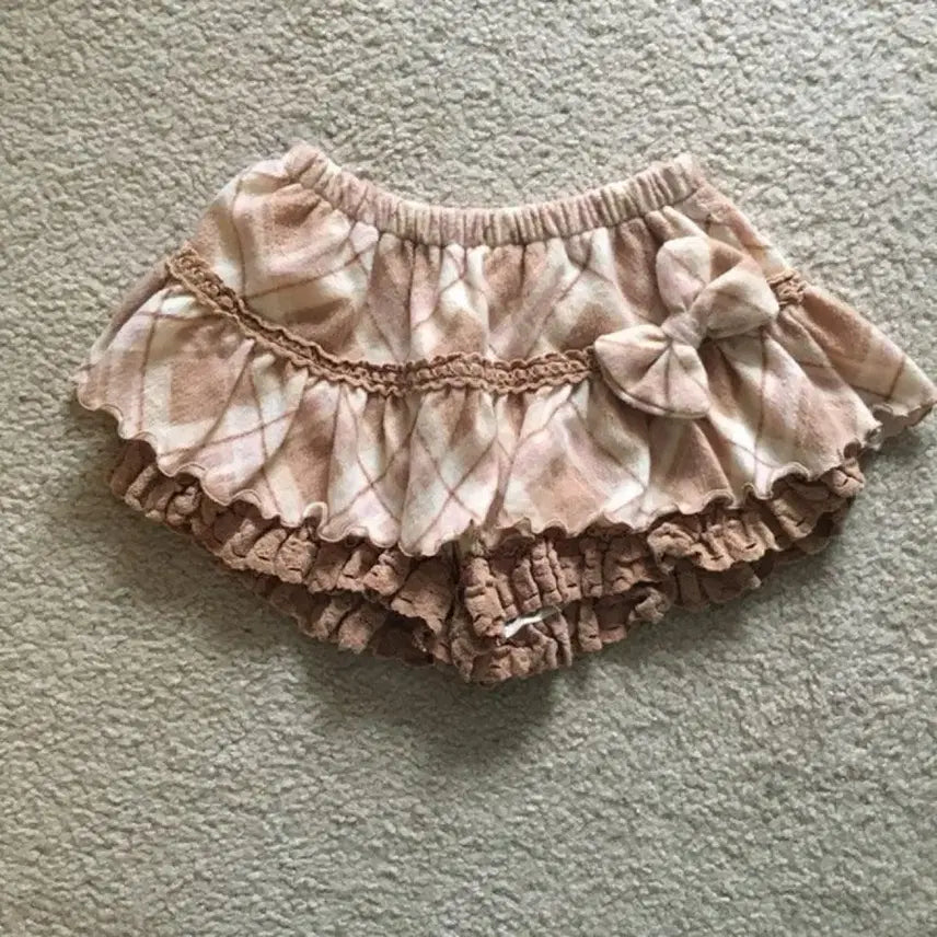 [BUNJANG] Lizlisa Argyle Culotte Skirt / Lizlisa 리즈리사 큐롯 아가일 딸초 스커트 히메갸루 라떼갸루