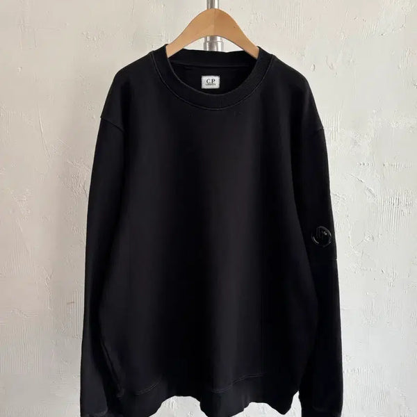 [BUNJANG] C.P. Company Lens Logo Sweatshirt Black XXL / C.P. Company 씨피컴퍼니 렌즈와펜 블랙 맨투맨