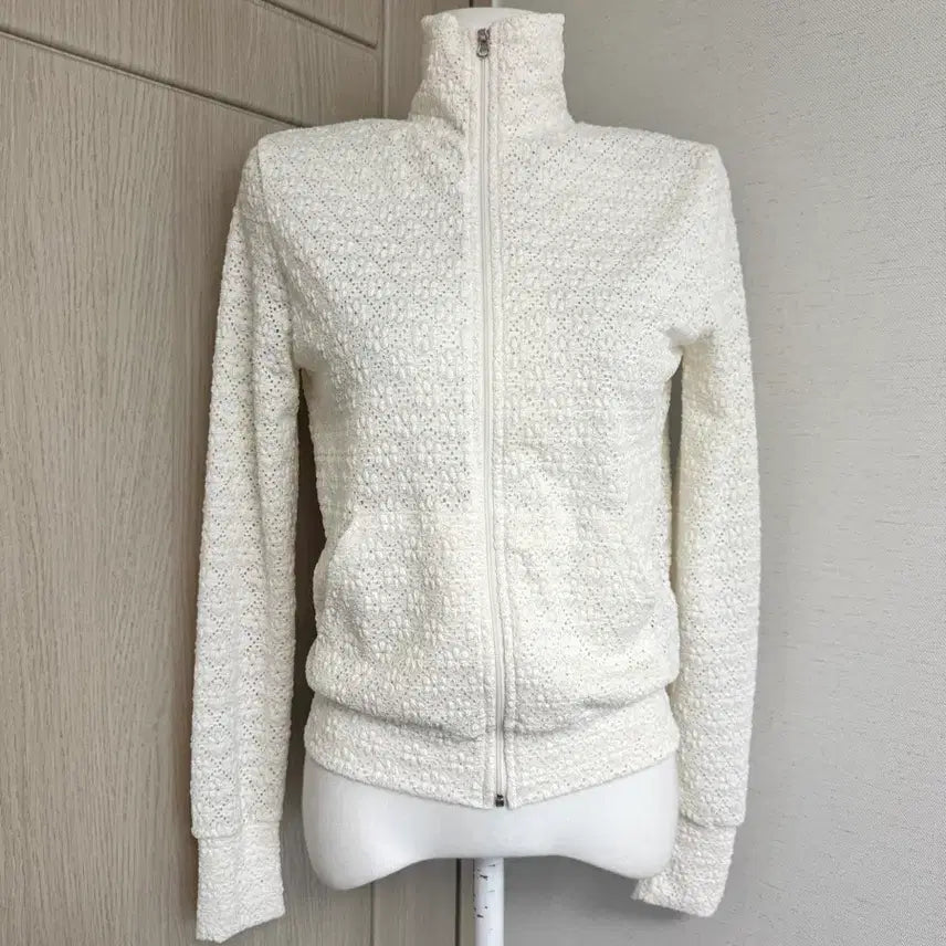 [BUNJANG] Lace Zip-Up Jacket Cardigan / 레이스 집업 자켓 가디건