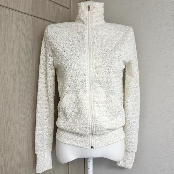 [BUNJANG] Lace Zip-Up Jacket Cardigan / 레이스 집업 자켓 가디건