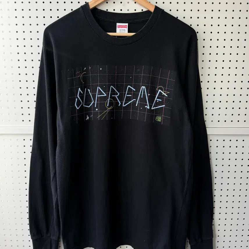 [BUNJANG] Supreme 16FW Blade Grid Longsleeve / 슈프림 16FW 블레이드 그리드 롱슬리브