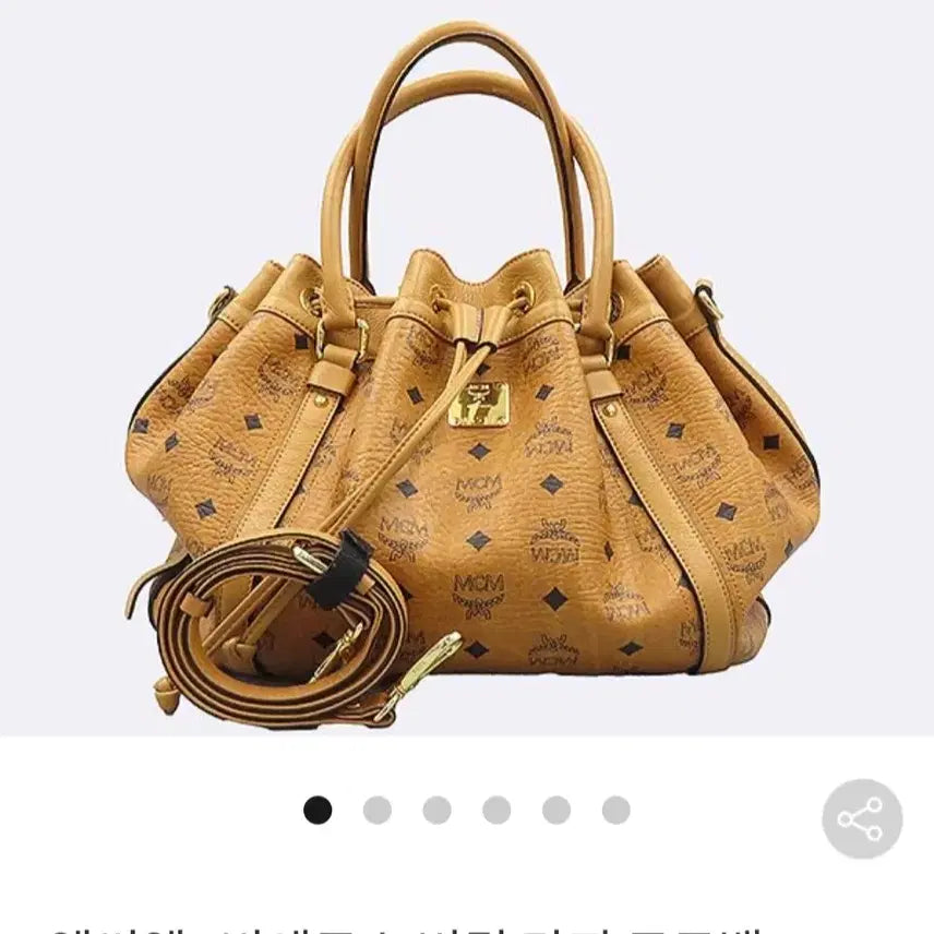 [BUNJANG] MCM Visetos Bucket Large Tote Bag / MCM 엠씨엠 비세토스 버킷 라지 토트백