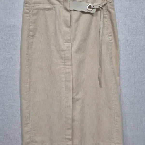 [BUNJANG] DEWL Beige Corduroy Skirt / DEWL 베이지 코듀로이 스커트