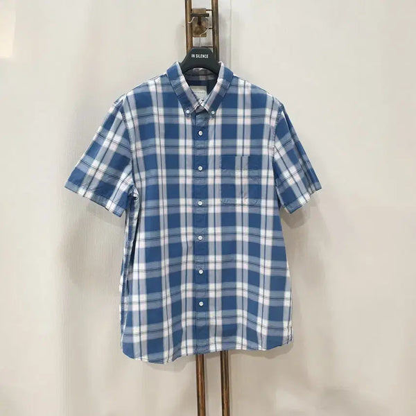 [BUNJANG] American Eagle Plaid Short Sleeve Shirt XXL / (JJ31021)아메리칸이글 체크 반팔셔츠 XXL(110)