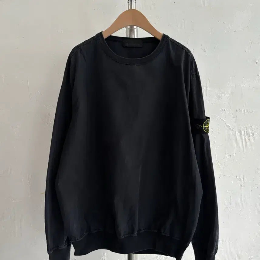 [BUNJANG] Stone Island Shadow Project Garment Dyed Warm-Up Sweatshirt / Stone-Island 스톤 아일랜드 쉐도우 프로젝트 와펜 가먼트다이드 웜업 맨투맨