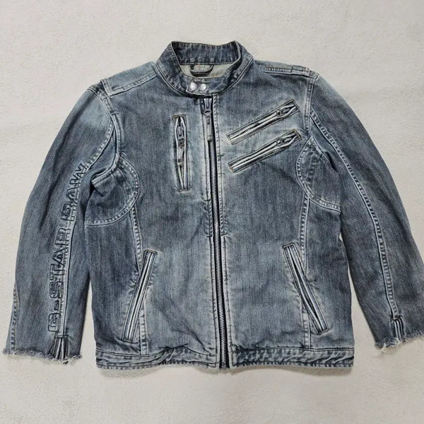 [BUNJANG] G-Star Raw Denim Rider Jacket / 지스타로우 데님 라이더 자켓 급처