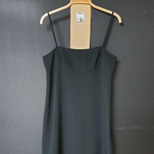 [BUNJANG] Again H Black Slip Mini Dress / 진짜만원 프랑스산 어게인h 끈 슬립원피스 미니 66 블랙