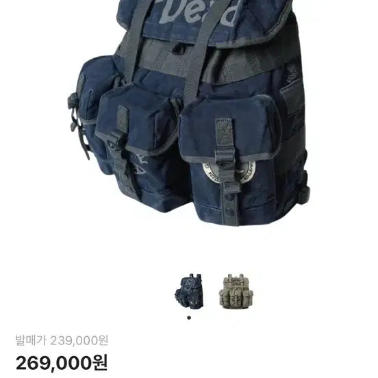 [BUNJANG] thisisneverthat x Grateful Dead Iconography Alice Pack Backpack Navy / 디스이즈네버댓 x 그레이트풀 데드 아이코노그래피 앨리스 팩 네이비