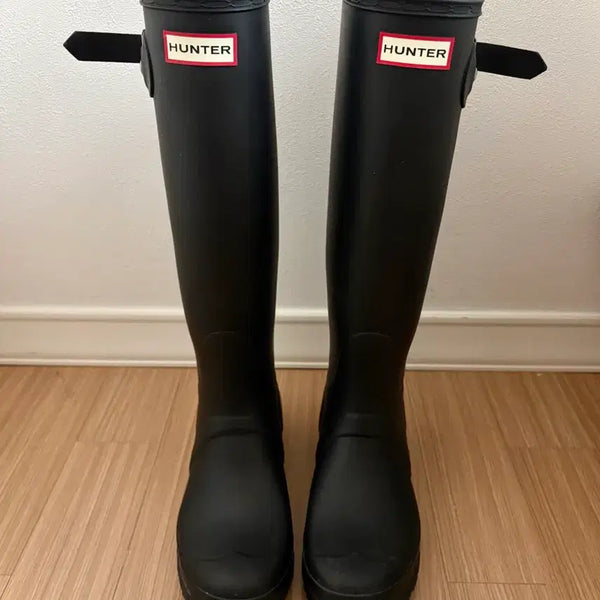 [BUNJANG] Hunter Original Tall Rain Boots Black US 8W UK 6 / 정품 헌터 오리지널 톨 레인부츠 블랙 us 8w uk 6