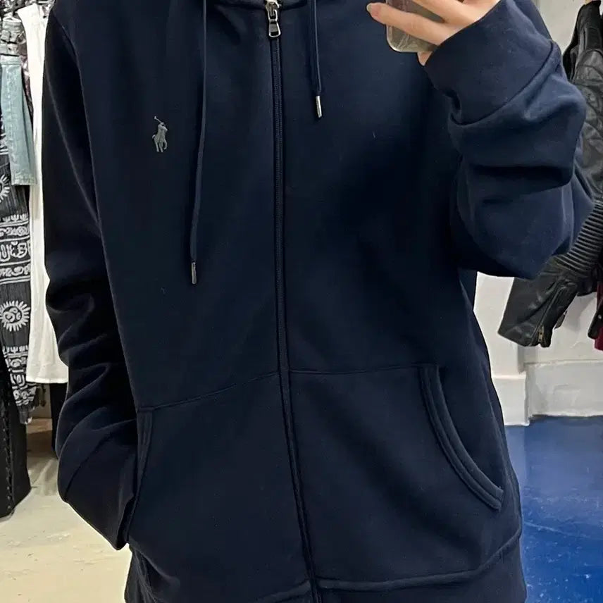 [BUNJANG] Polo Ralph Lauren Navy Hoodie Zip-Up / POLO 폴로 랄프로렌 네이비 후드집업